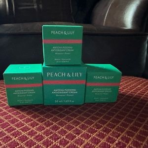 PEACH & LILY MATCHA PUDDING ANTIOXIDANT CREAM BUNDLE: 1 full size and 3 travel.